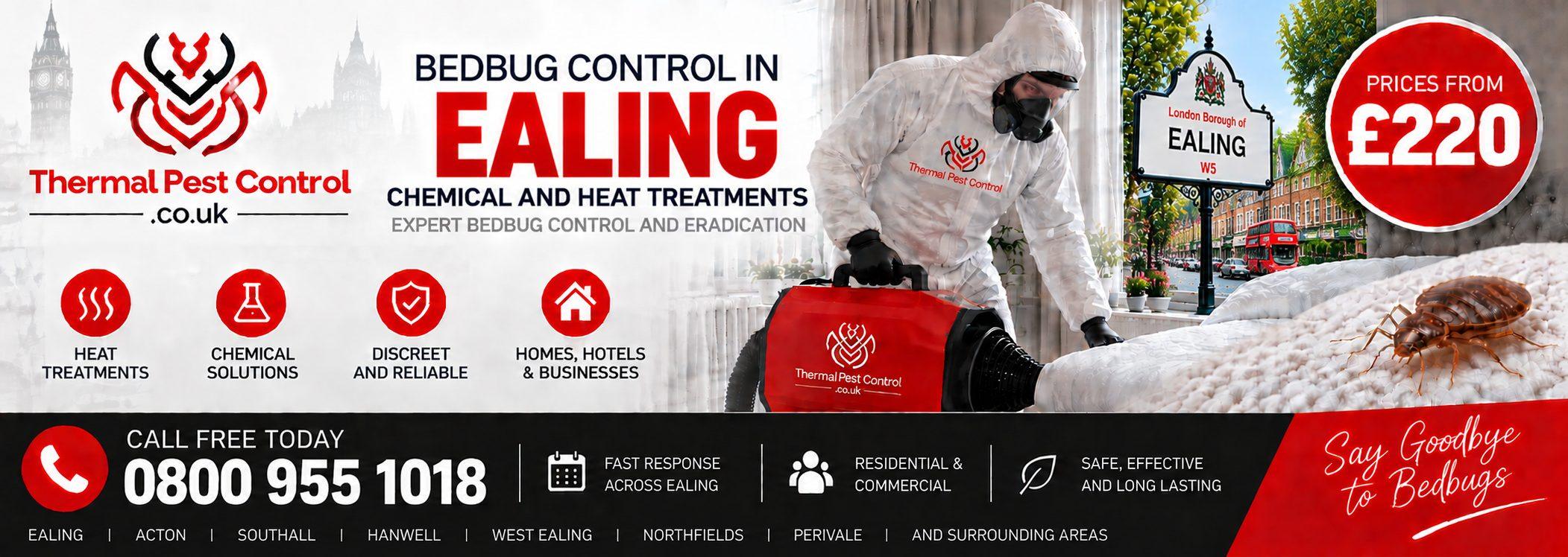 Thermal Pest Control &mdash; bedbug control in Ealing, chemical and heat treatments