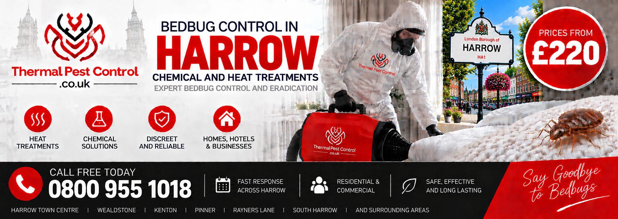Thermal Pest Control &mdash; bedbug control in Harrow, chemical and heat treatments