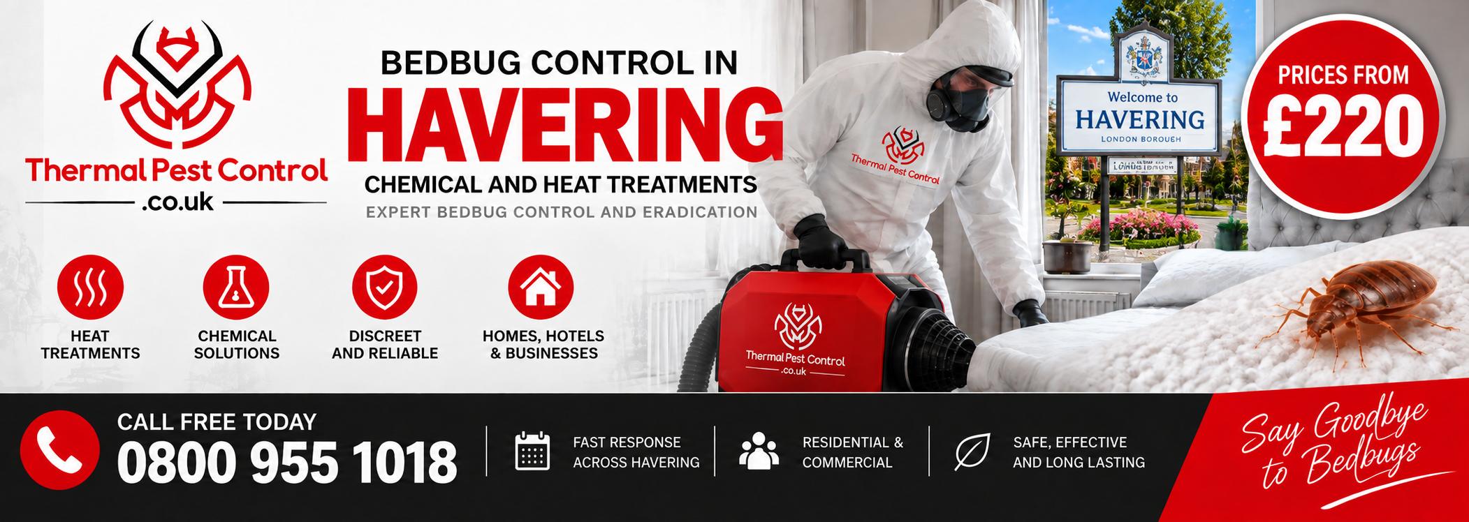 Thermal Pest Control &mdash; bedbug control in Havering, chemical and heat treatments