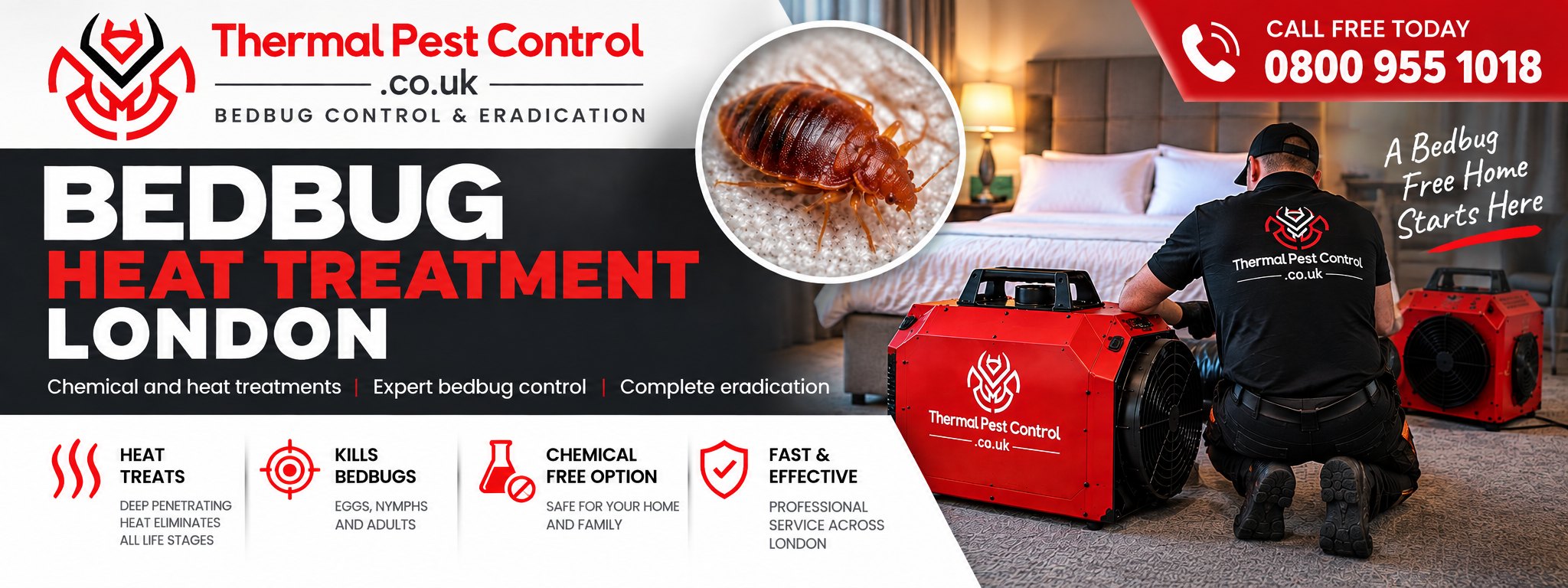Bedbug Heat Treatment London &mdash; Thermal Pest Control, bedbug control and eradication across London