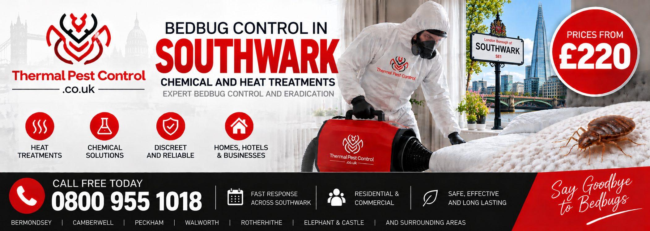 Thermal Pest Control &mdash; bedbug control in Southwark, chemical and heat treatments