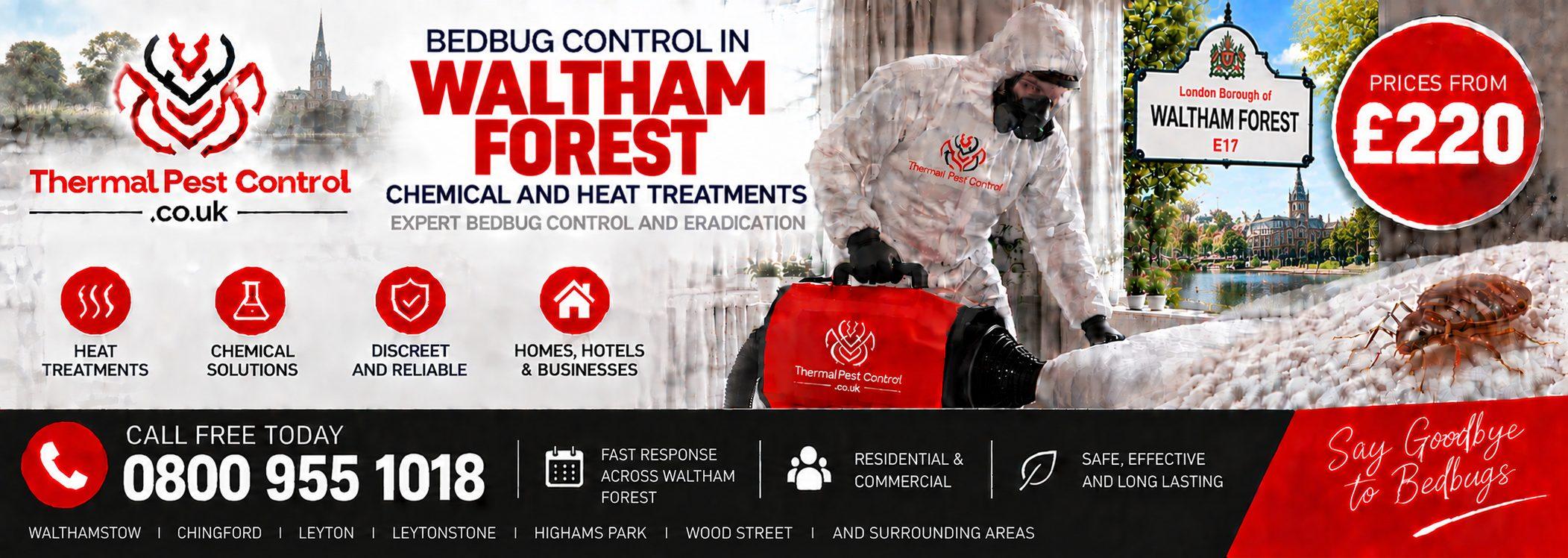 Thermal Pest Control &mdash; bedbug control in Waltham Forest, chemical and heat treatments