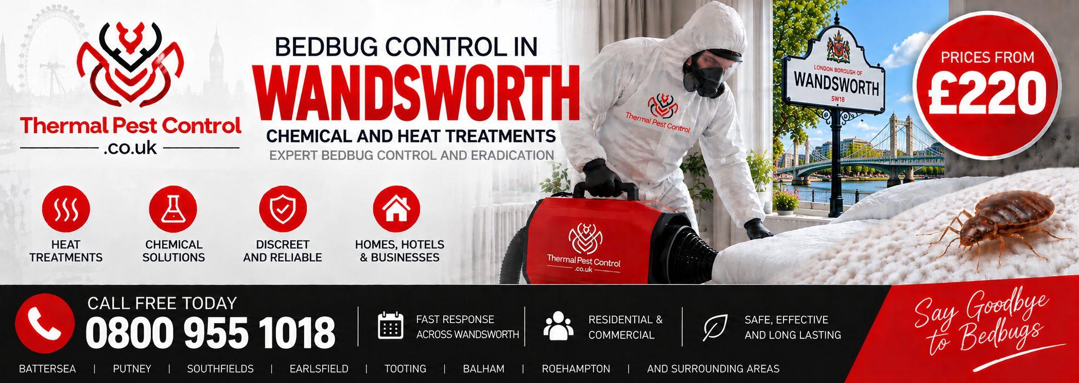Thermal Pest Control &mdash; bedbug control in Wandsworth, chemical and heat treatments